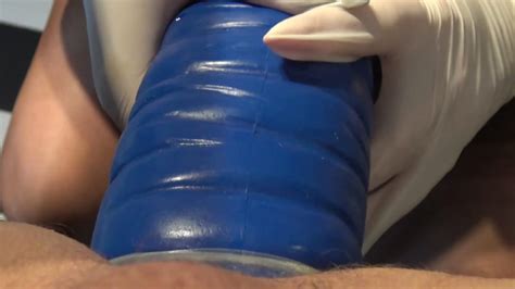 Massive Blue Strapon Femdom Anal Fisting Double Anal Fisting