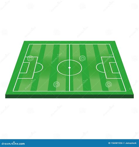 Soccer Football Playfield Stadium Cartoon Stock Vector - Illustration ...