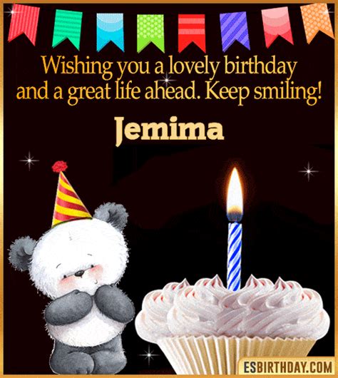 Happy Birthday Jemima  🎂 Images Animated Wishes【28 S】