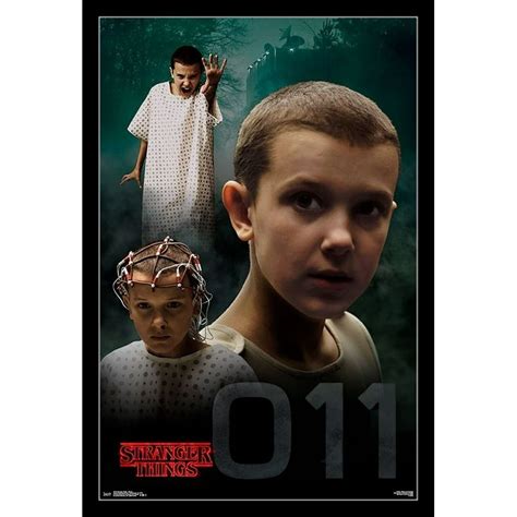 Stranger Things Eleven Laminated And Framed Poster Print 22 X 34