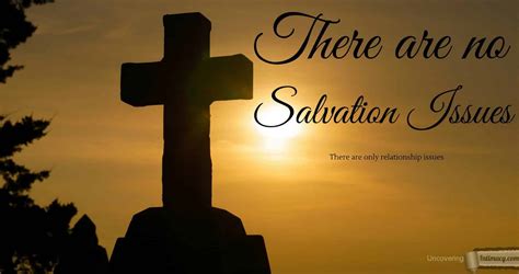 There Are No Salvation Issues Uncovering Intimacy