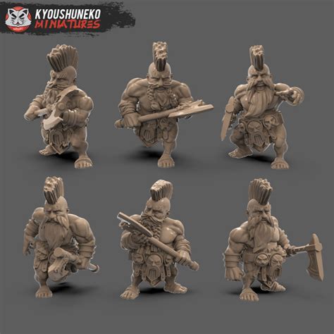 Dwarf Slayer Great Axe Infantry Unit Uk