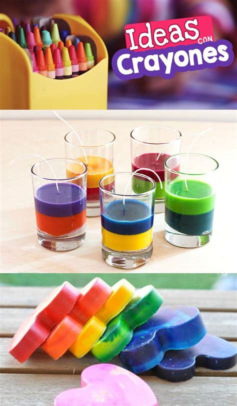 5 Ideas Con Crayones Que Debes Hacer Eco Crafts Diy And Crafts Crafts