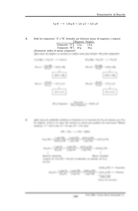 SOLUTION Estequiometr A De Reacci N Ejercicios Studypool