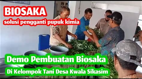 Demo Pembuatan Biosaka Bersama Ppl Dan Petani Desa Kwala Sikasim