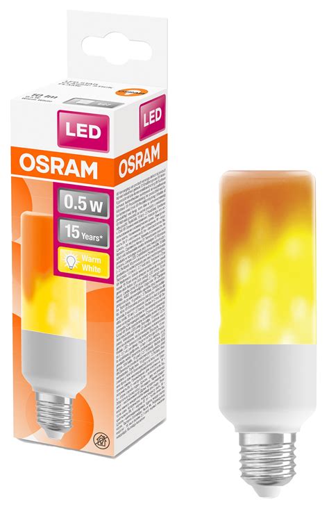 OSRAM Deko LED Lampe Star Classic Stick Flame E27 0 5 W 10 Lm 1500