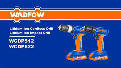 Wadfow Lithium Ion Impact Drill Wcdp Youtube