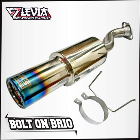 Jual BOLT ON BRIO KNALPOT MOBIL HKS GRONEL BLUE FULL STAINLESS Shopee