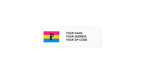 Pansexual Flag Original Png Label Zazzle