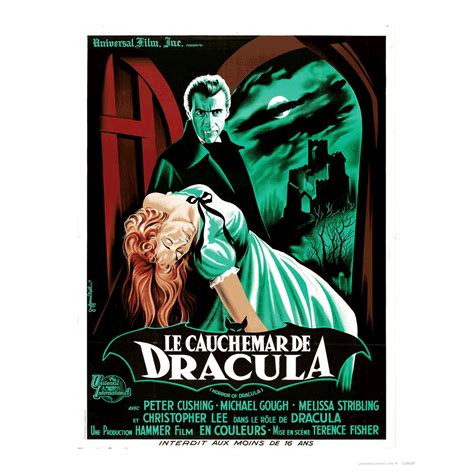 Horror Of Dracula Poster Retro Movie Posters Art Print Horror Hammer Horror Films Dracula