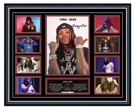 King Von Tribute Welcome to O'block Photo Signed Limited Edition ...