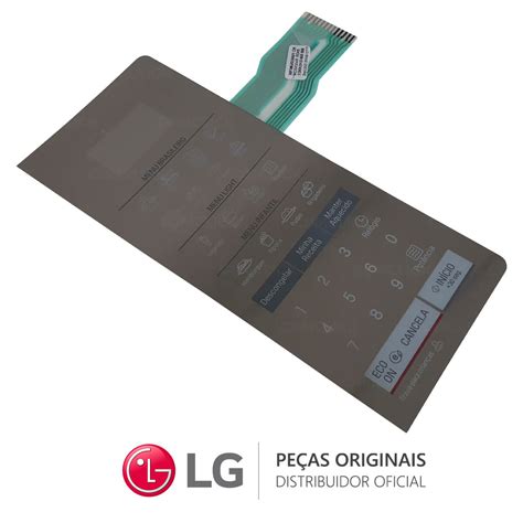 Membrana Painel Frontal MFM64056901 Micro Ondas LG MS3057Q MS3057QA