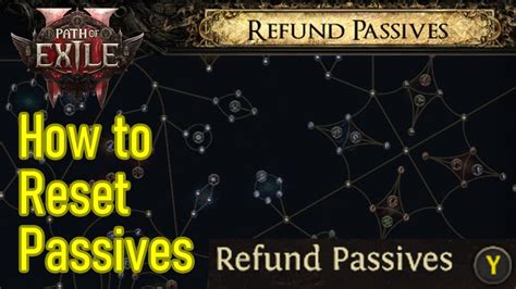 Path Of Exile 2 How To Reset Skill Points Passives Tree Reset Skills