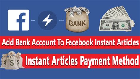 How To Add Payment Method Bank Account To Facebook Instant Articles