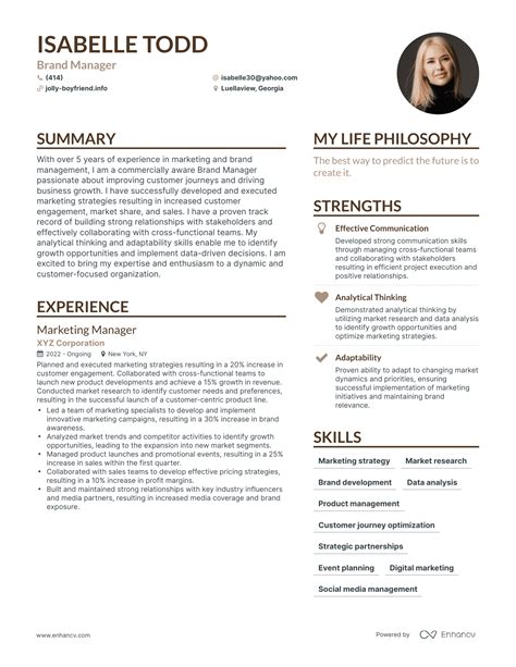 3 Brand Manager Resume Examples And How To Guide For 2024