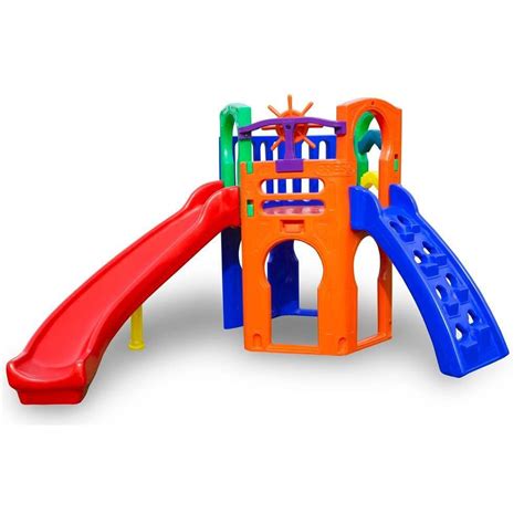 Playground 4x1 Balanco Escorregador Baquete Piscina Infantil Pontofrio