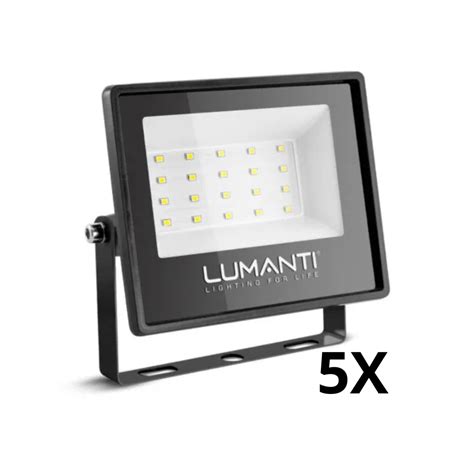 Kit 5 Refletor Led 200w Branco Frio 5500k Lumanti RL6200SE LED RS