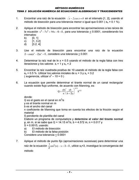 MEN T 02 Serie De Ejercicio M NUM TEMA 2 SOLUCIN NUM DE