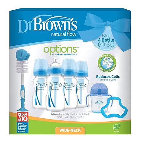 Dr Brown S Natural Flow Anti Colic Vent Bottle Beaker And Teether Set