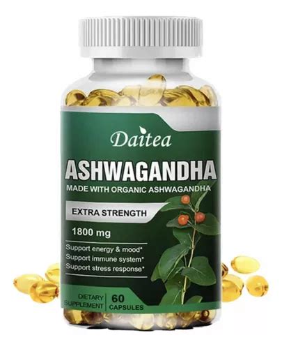 Ashwagandha Mg Estado Mental Antistress C Psulas Cuotas Sin