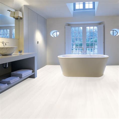 Aquastep Waterproof Laminate Flooring Ultra White V Groove Factory