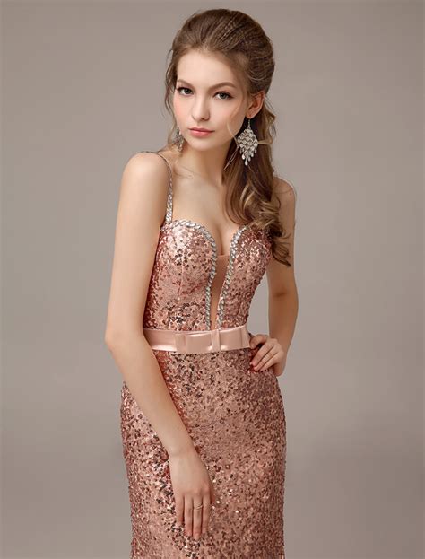 Robe De Bal Sir Ne En Satin Stretch Nude Bretelles Milanoo