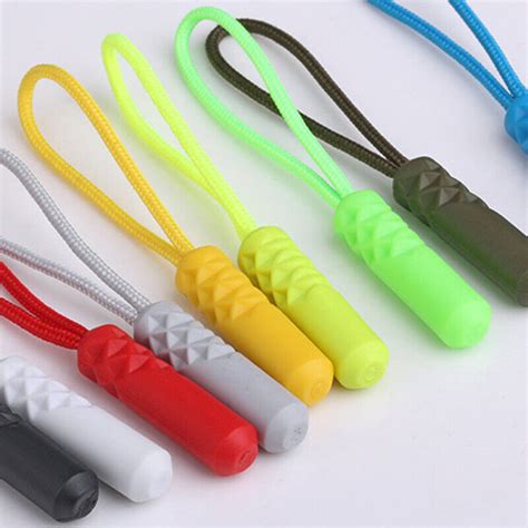 Zipper Pull Puller End Fit Rope Tag Replacement Clip Fixer Zip Cord