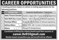 Latest Driver Jobs In Lahore October Advertisement