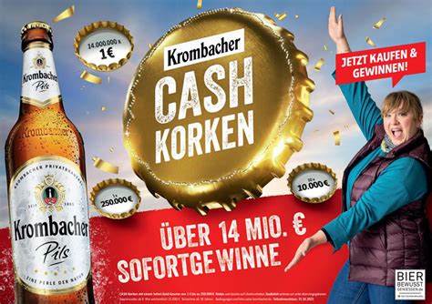 Krombacher Cash Korken Sind Zur Ck