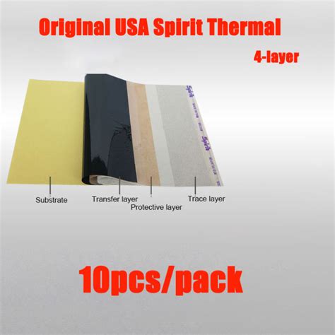 10pcs USA 4 Layer Spirit Thermal Tattoo Transfer Paper A4 Size Original