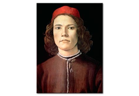 Copie De Tableau Portrait Dun Jeune Homme Sandro Botticelli