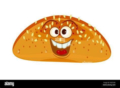 Bread Loaf Mascot Isolated On White Background Fun Cartoon Bread