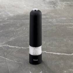 Electric Soft Touch Salt And Pepper Mill Set Black Cm Salt And