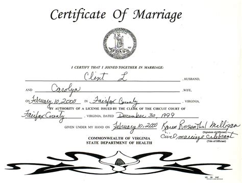 Court Marriage Certificate