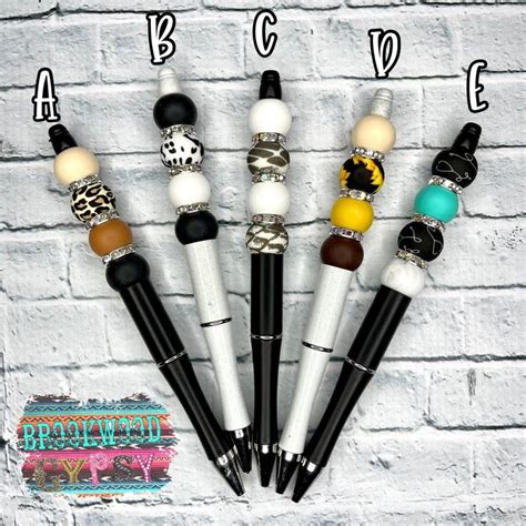 Beaded Pens Teachers Gifts Teachers Pens Sunflower Pen Leopard Print