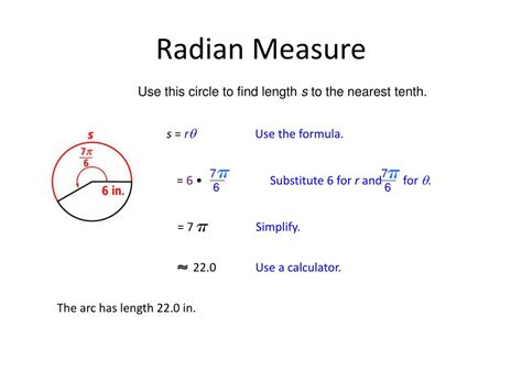 PPT - 13.3 – Radian Measures PowerPoint Presentation, free download ...