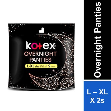 Kotex Over Night Panties L Xl 2s Shopee Malaysia