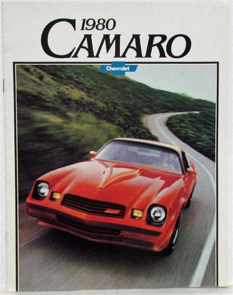 1980 Chevrolet Camaro Sales Brochure Berlinetta Z28 Rally Etsy