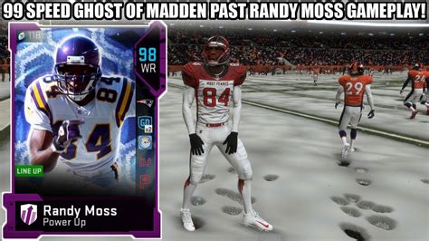 99 Speed Ghost Of Madden Past Randy Moss Gameplay Best Wr In Madden 19