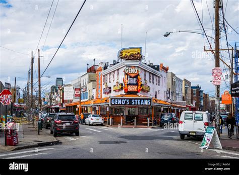 Genos Steaks In Philadelphia Pennsylvania Stock Photo Alamy