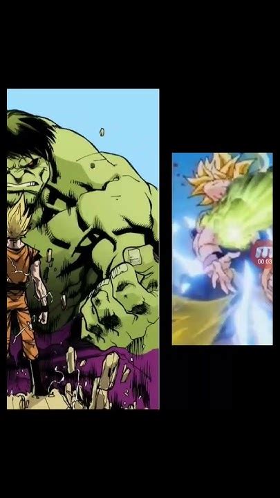 Who Is Stronger Fight Hulk Vs Goku Youtube