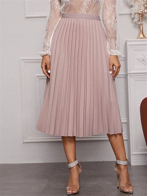 Free Returns Free Shipping On Orders 49 Solid Elastic Waist Pleated