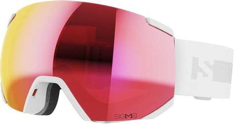 Salomon Radium Sigma Ski Goggles White Poppy Red Pris