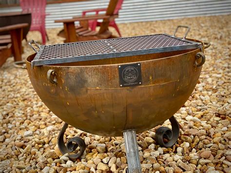 42" Heavy Duty Handcrafted Fire Pit Cooking Grate | Custom Fire Pits | Custom Fire Pit For Sale ...