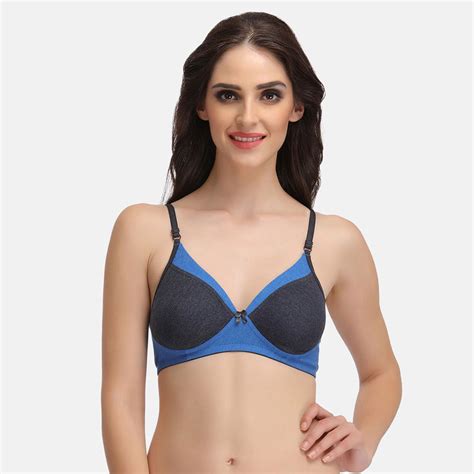 Buy Clovia Cotton Solid Non Padded Full Cup Wire Free T Shirt Bra