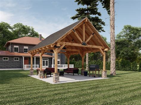 garden pavilion plans outdoor gazebo blueprints traditional