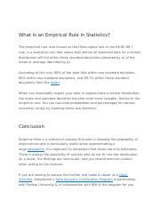 Empirical Rule in Stats.docx - What Is an Empirical Rule in Statistics ... 