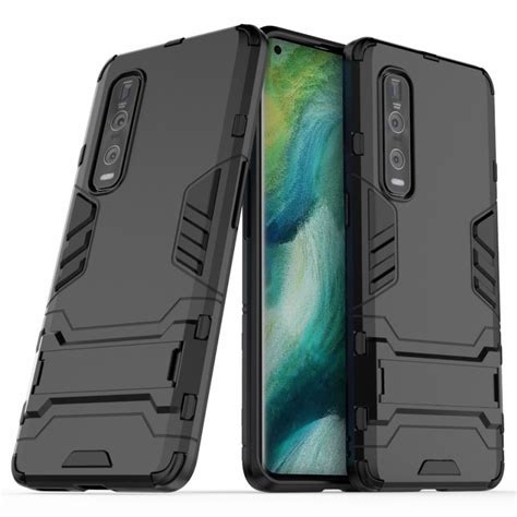 Slim Armour Shockproof Case For Oppo Find X Pro Black