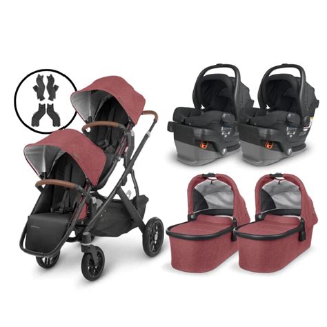 Uppababy Vista V Twins Travel System With Mesa V Carseats