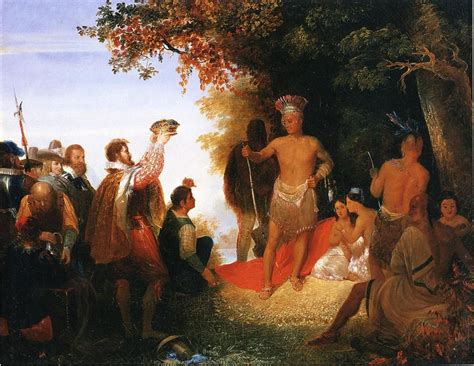 John Gadsby Chapman The Coronation Of Powhatan Powhatan Native